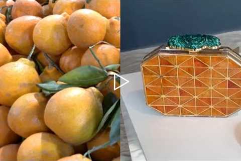 Designer Makes Eco-Friendly Luxury Goods From Fruit