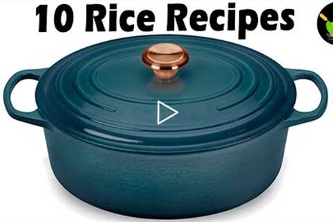 Indian Rice Recipes | 10 Variety Rice Dishes | Lunch Box Recipe | Variety Rice Recipes | Rice Recipe