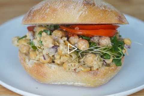 How to Make Smashed Chickpea Salad Sandwiches | Vegan Recipe | Carleigh Bodrug