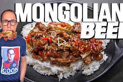 MONGOLIAN BEEF AT HOME BUT JUST LIKE YOUR FAVORITE CHINESE TAKEOUT! | SAM THE COOKING GUY