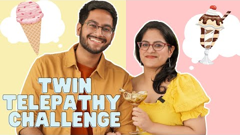 Twin Telepathy Challenge with my TWIN SISTER? Did We Win or Lose?? ? Ice-cream Sundae Challenge