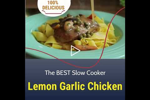 Tasty Slow Cooker Lemon Garlic Chicken | How to Make a Crock Pot Lemon Garlic Chicken recipe.