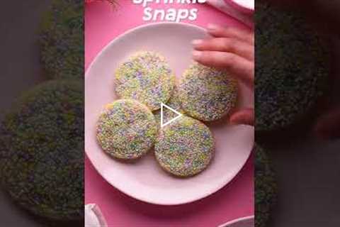 Sprinkle Snap Cookies #shorts