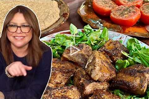 How to Make Spicy Lamb Chops with Polenta and Broiled Tomatoes | Rachael Ray