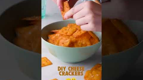 2 Ingredient Cheese Crackers #shorts