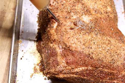 Injecting Pork Shoulder With a Meat Injector