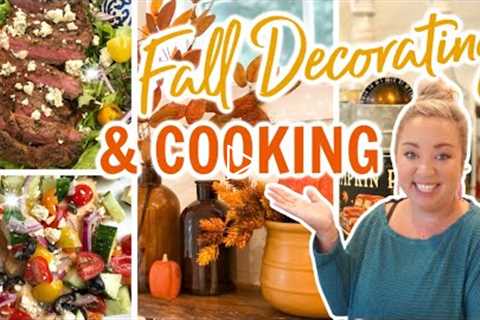 FALL DECORATING AND COOKING | EASY DINNER RECIPES | COOK WITH ME AND DECORATE | JESSICA O'DONOHUE