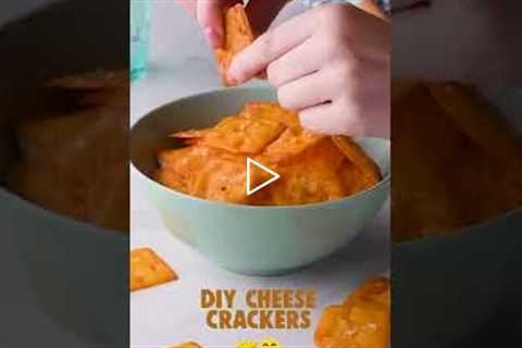 2 Ingredient Cheese Crackers #shorts