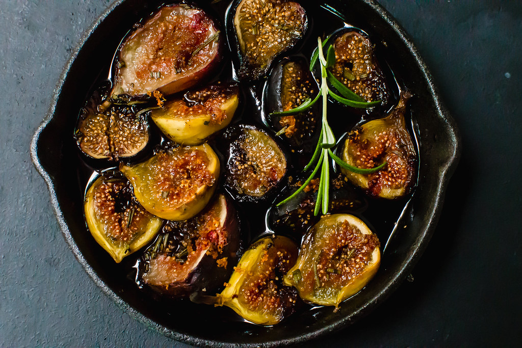Grilled Figs With Honey - A Delicious Dessert Or Appetizer