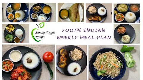 South indian meal plan for 7 days - plan your week here !   (7 day healthy south indian menu )
