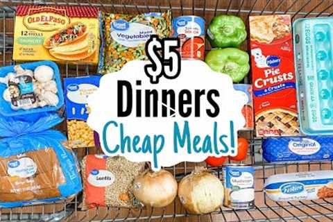 $5 DINNERS | FIVE Quick & Easy Cheap Meal Ideas | Julia Pacheco