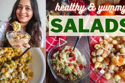 5 SALAD Recipes: HEALTHY & YUMMY | Salad Dressing with Olive Oil, Apple Cider Vinegar etc.