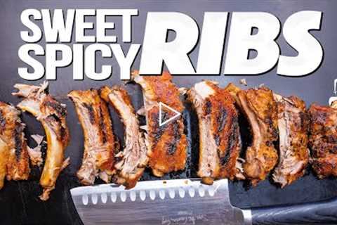 RIDICULOUSLY DELICIOUS SWEET & SPICY RIBS THAT ANYONE CAN MAKE! | SAM THE COOKING GUY