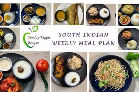 South indian meal plan for 7 days - plan your week here !   (7 day healthy south indian menu )