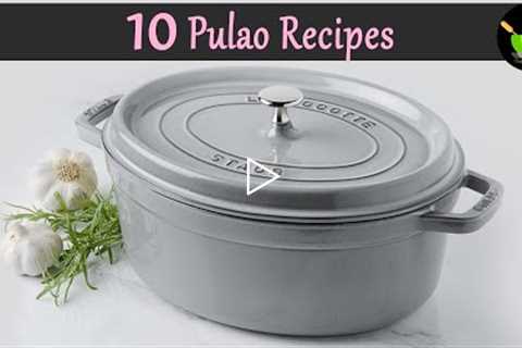 Top 10 Indian Rice Recipes | 10 Veg Pulao Recipes | Lunch Box Rice Recipes | Kids Lunch Box Recipes