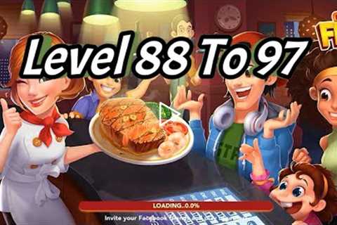 Cooking frenzy:Chef Restaurant Crazy Cooking Game|Level 88To97|Games land|Android/IOS gameplay