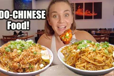 FIRST TIME TRYING INDIAN CHINESE FOOD!! | GOBI MANCHURIAN & MORE!