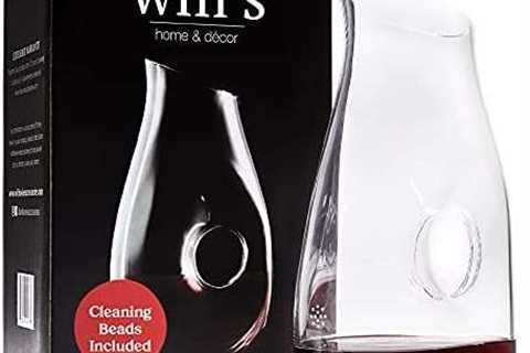 Wine Decanter – Glass Vase Red Wine Aerator – Gift Accessories – Clear Carafe with Cleaning Beads – ..