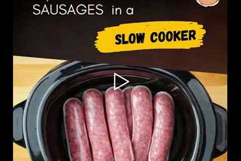 Tasty Slow Cooker Sausage Recipe| How to Cook Sausage in Crock Pot Recipe