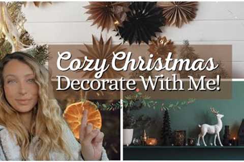 Christmas Decorate with Me | Cozy Budget Friendly Dinner Recipe | Vlogmas