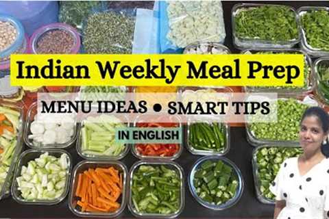 Indian Meal Planning And Prep | Weekly Meal Planning Tips | Full Week Menu Ideas in English