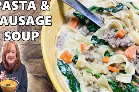 PASTA AND SAUSAGE SOUP One Pot Soup Recipe