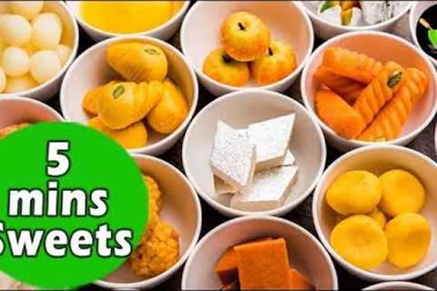 5 mins Sweets Recipes | Quick & Easy Sweets Recipe | Indian Sweets Recipe | Easy Desserts Recipe