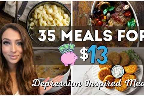 35 Meals for $13 | Extreme Budget Challenge | Depression Inspired Meals