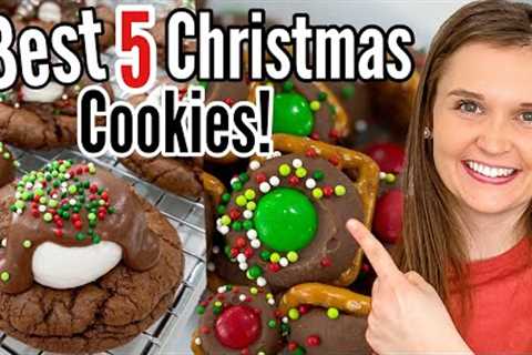 5 Quick & EASY Christmas Cookies! | Delicious Holiday Treats Made EASY! | Julia Pacheco