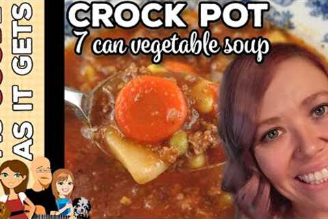 7 Can Crock Pot Vegetable Soup
