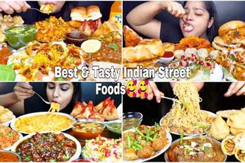 ASMR BEST EATING Indian Street Food | Mukbangers Indian Street food | foodusbang