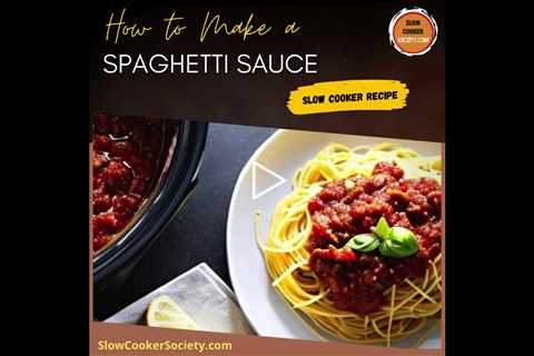 Easy Crockpot Spaghetti Sauce | Delicious Slow Cooker Spaghetti Sauce Recipe