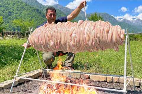 A Turkish Dish Of Delicious Meat Wrapped In Lamb Intestines! How To Cook Guts?