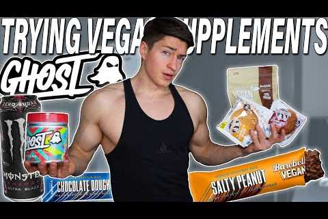 HUGE VEGAN SUPPLEMENTS TASTE TEST | Trying Subscriber’s Suggestions  | Meat Eater VS Vegan Food