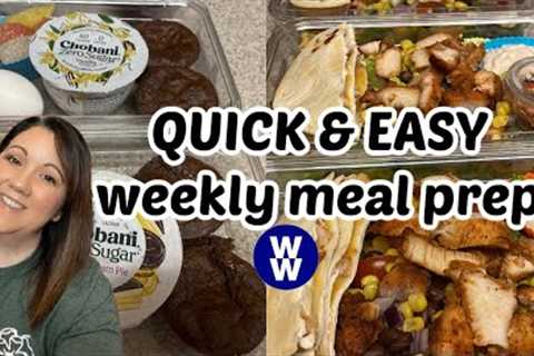 EASY Meal Prep | Southwest Chicken Salad, Chocolate Protein Muffins | WW Journey to Healthy