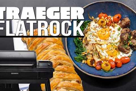 TESTING THE BRAND NEW TRAEGER FLATROCK (AND WE'RE GIVING ONE AWAY!) | SAM THE COOKING GUY