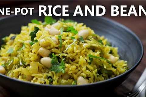 ONE POT RICE AND BEANS RECIPE | Easy One Pot Meal for a Vegetarian and Vegan Diet