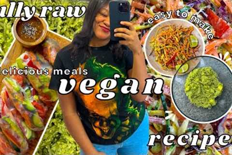 3 RAW VEGAN MEALS I ENJOY EVERY WEEK 🍒 EASY + DELICIOUS (recipes included)