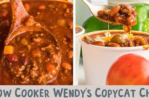 Slow Cooker Wendy's Chili {Copycat Recipe}