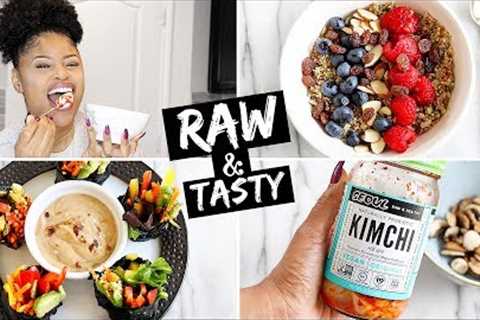 100% RAW VEGAN MEALS!  ➟ what I eat In a day