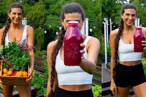 How I Make Fresh Juice from My Garden 🌱 What I''m Growing + Delicious, Nutritious, & Healthy..