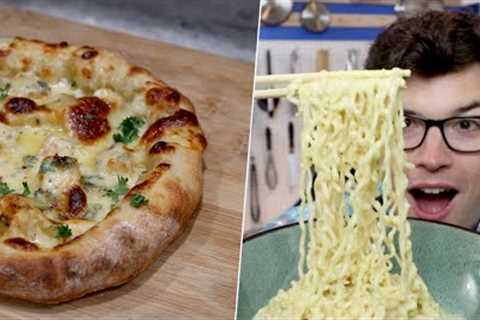 I Found The Best Alfredo Recipes- Ramen, Alfredo Pizza, Chicken Alfredo Hero,