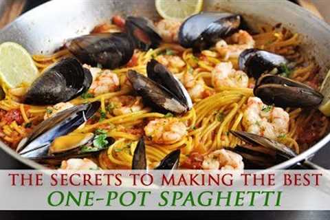 One-Pot Saffron Spaghetti with Shrimp & Mussels Recipe