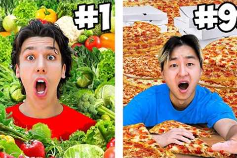 Eating 100 Foods in 24 hours