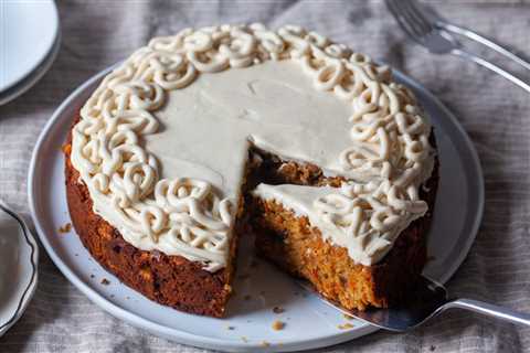 carrot cake with coconut and dates