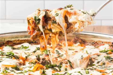 Skillet Spinach Lasagna