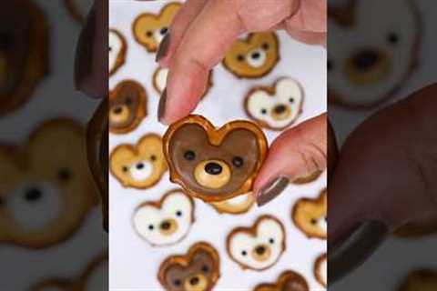 Chocolate Pretzel Teddy Bears #shorts