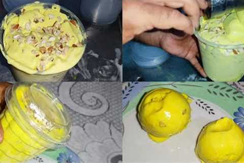 Commercial Rajbhog ICE Cream Recipe|Saffron ICE Cream|Smooth and Creamy Rajbhog ICE Cream|#Rajbhog