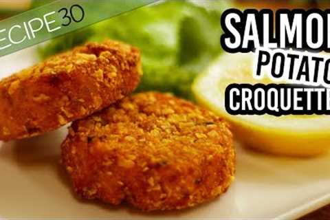 Crunchy Salmon Croquettes a type of fried salmon Patty