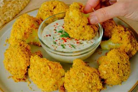 Baked cauliflower is better than meat! Crispy baked cauliflower recipe! [Vegan] ASMR cooking